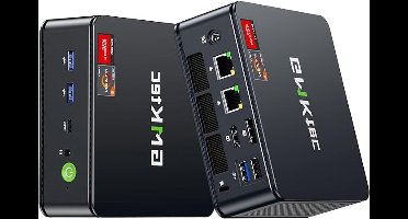 Mini PC – Compacte PC – Mini Desktop – Kleine Computer – Krachtige PC – AMD Ryzen 5 7640HS – 16GB DDR5 RAM & 1TB SSD – Triple 4K Display & Dual NIC LAN 2.5G