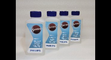 4x Philips Ontkalker Senseo Koffiemachine CA6520/00 - Geschikt voor alle Senseo Toestellen - Vloeibare Ontkalker - Hersluitbare Fles - 250ml