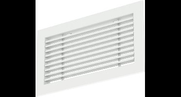 Econox Staafrooster aluminium â€“ met klemveren â€“ 600x100 mm â€“ RAL 9016