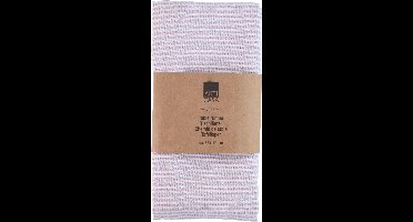 Arti Casa Tafelloper 35x150 cm - Tafelloper Roze Gestreept - Tafelloper voor Eettafel - Langwerpige Tafel Decoratie - Roze en Wit