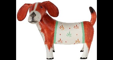 Beeld hond Spaniël Huberty Metaal bruin Boltze