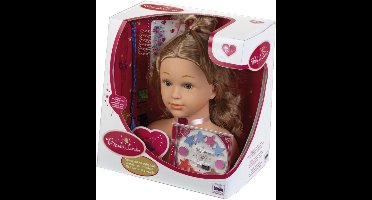 Klein Toys Princess Coralie - Kaphoofd '' Sophia'' met make-up - incl. make-up doos, haartools en versieringen - make-up dermatologisch getest