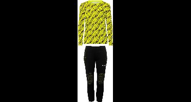 Uhlsport Progressive 28 Keeperset Kinderen - Fluogeel / Zwart | Maat: 164