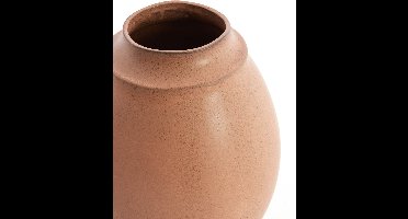 Light&living Vaas deco Ø24,5x33,5 cm LOREA keramiek mat terra roze