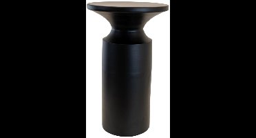 Louis bijzettafel metaal ø33x55cm - zwart