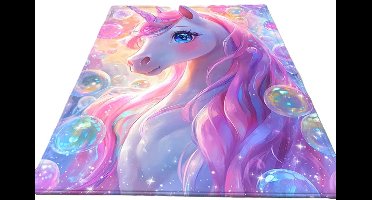 Vloerkleed unicorn - eenhoorn - paard - roze - antislip - tapijt - keukenkleed - salontafel kleed - woonkamer - slaapkamer - 80 x 120 cm
