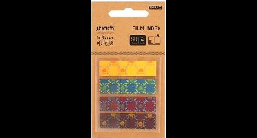 Stick'n Film Index Tabs - 45x12 mm - Z-Note - 4x gekleurde Tabs - 80 Sheets