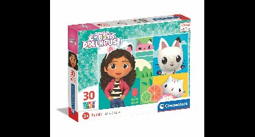 Clementoni - Puzzel - 30 Stukjes - Gabby's Dollhouse - Puzzel Voor Kinderen