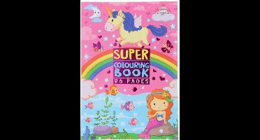 Wins Holland kleurboek eenhoorn A4 96 pagina's kleurplezier.