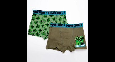 Minecraft kinderboxershorts 2 stuks/pack 10 jaar