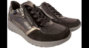 Waldlaufer Sneaker 927H02 701 768 Zwart Brons Combi Wijdte H