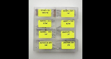 Zener Diode kit - 80 stuks - 2V tot 39V