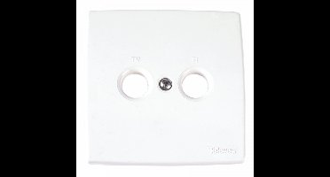 Televes - Dubbelvoudige Afdekplaat - TV/FM SAT - ABS Kunststof - 80x80mm