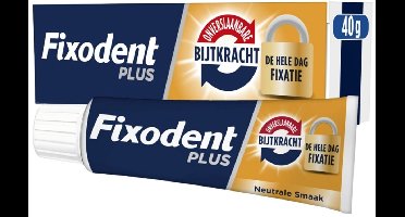 Fixodent Kleefpasta Plus Duo Premium 40 gr - Voordeelverpakking 12 stuks