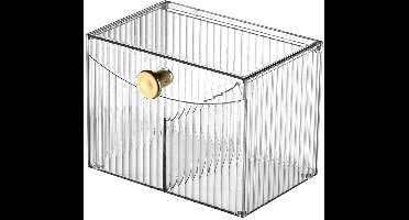 Oneay Opbergdoos met deksel, ideaal voor het organiseren van de badkamer en het huis, als opbergruimte op de kaptafel, enz.
