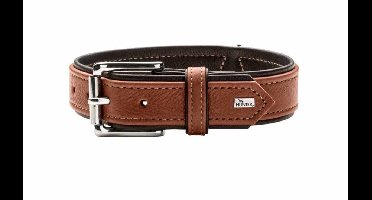 Hunter Hondenhalsband Canadian Up Cognac / Zwart Maat 50