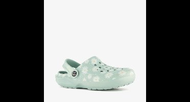Dames klompen met madeliefjes mintgroen - Maat 38 - Clogs