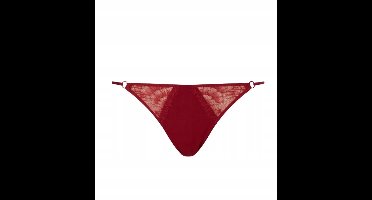 Calvin Klein Serie - Kanten Dames Slip - Figuur - Bordo - Maat M