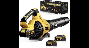 Accu-bladblazer – Elektrische Bladblazer – Tuinblazer – Bladverwijderaar – Bladzuiger – 18 V Met 2x 5,2 Ah Accu’s – Windsnelheid Tot 257 Km/U – 3 Versnellingen