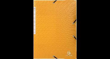 Exacompta 50x Elastomap 3 kleppen PP 5/10de Ondoorschijnend - A4 - Geel - 55809E