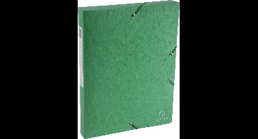 Exacompta 10x Klasseerdoos Scotten Rug 40mm - A4 - Groen - 50813E