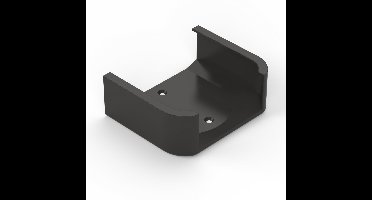 Wandhouder geschikt voor Apple TV 4K (3e generatie, model 2022/2024) – Strakke Wall Mount, 93×93×31 mm - Zwart