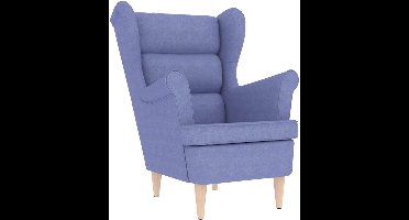 vidaXL - Fauteuil - 74x84x100 - cm - stof - jeansblauw