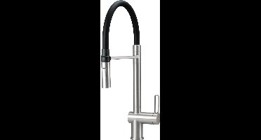 Kitchen tap w/flexible spout 2 spray modes
