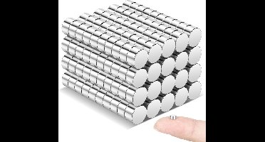 Magnetische-200 stuks 4 x 2 mm-whiteboard en doe-Zilver-set van 200