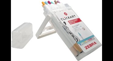 Zebra CLiCKART Dop-loze Uitschuifbare Viltstiften