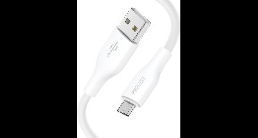 Oplaadkabel micro usb - Usb A naar micro usb kabel 1m - data & opladen - Wit - Phreeze
