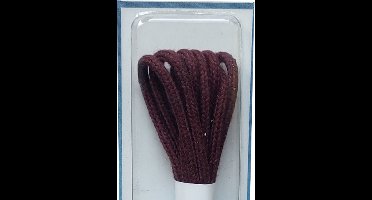 Cordial Veter - Bordeaux - Dun Rond - Lengte 90 cm - Dikte 2 mm - Schoenveter