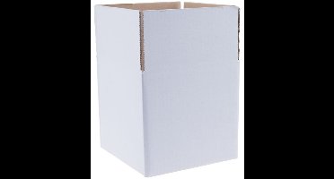 Kartonnen dozen dubbelgolf 500 x 330 x 160 mm wit | 20 stuks