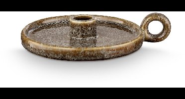 vtwonen - Kandelaar met Oor - Groen - Keramiek - 17.5x14x3cm
