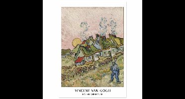 Vincent van Gogh - Houses and figures poster 70x100 cm