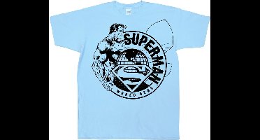 Superman World Hero Sketch Skyblue-XL