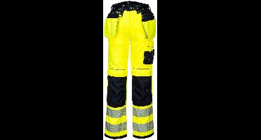Portwest PW3 Hi-Vis Stretch Broek met Holsterzakken PW306 - Geel/Zwart - 38