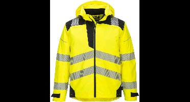 Portwest PW3 Hi-Vis extreme Regenjack PW360 - Geel/Zwart - S