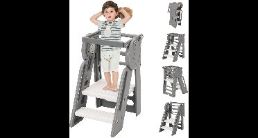 Azomor® Inklapbare en verstelbare kinderhulptrap voor keuken en huishouden