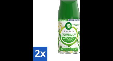 Air Wick Freshmatic Automatische Spray Navulling Jasmijn & Witte Bloemen 250 ml - Voordeelverpakking - 2 stuks