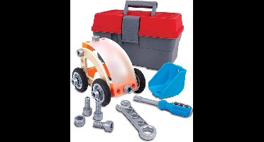 Bouwspeelgoed auto's in opbergbox - Hape - vanaf 3 jaar