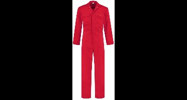 Top Rock Overal OVPK6535-007 drukknoop poly/katoen - Rood - 42