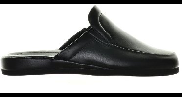 Rohde Leren Heren Pantoffels Instap - Zwart - 39