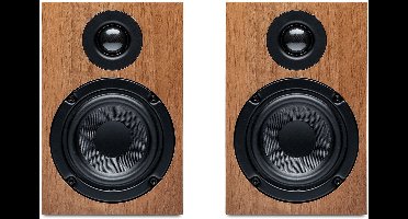 Pro-Ject Speaker Box 5E Boekenplank speakers - HiFi geluidskwaliteit – Compact ontwerp – Duurzaam MDF – Walnoot