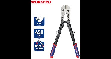 WORKPRO WP216010 Opvouwbare Betonschaar 450 mm – Met Dubbel Hefboomsysteem – Professioneel