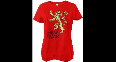 Game of Thrones Damen T-Shirt LannisterHear Me Roar Girly Tee WB-5-GOT002-H7-3 Red-XL