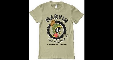 Looney Tunes T-Shirt Marvin The Martian T-Shirt WB-1-LT014-H90-17 Khaki-M