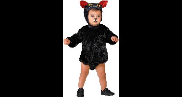 ATOSA - Baby Zwarte Kat Kostuum - 6-12 maanden (74 cm)