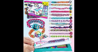 Vriendschapsarmband maken set voor meisjes – DIY knutselset sieraden maken – Creatieve handweefset voor kinderen 5-12 jaar – Armband weefgetouw – Knutseldoos cadeau voor verjaardag of kerst