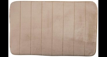 Alpina Badmat 80 x 50 cm – Zachte & Comfortabele Badkamer Mat – Beige - Antislip Onderzijde voor Extra Veiligheid – Wasbaar & Snel Droog